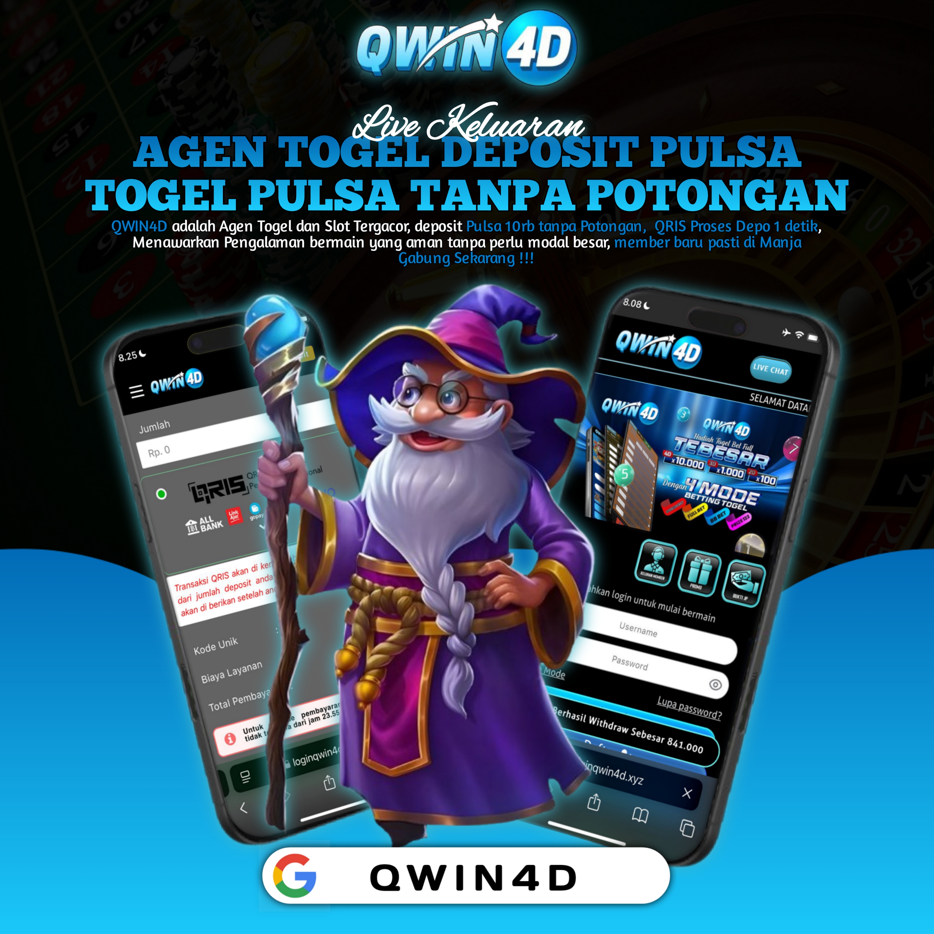 QWIN4D Agen Togel Deposit Pulsa 5rb Togel Pulsa Tanpa Potongan